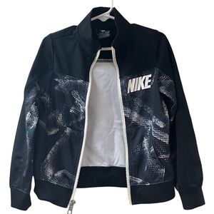 NIKE Boys Track Full Zip LOGO Jacket SZ 4 (X-Small) Pockets Multicolored Spring